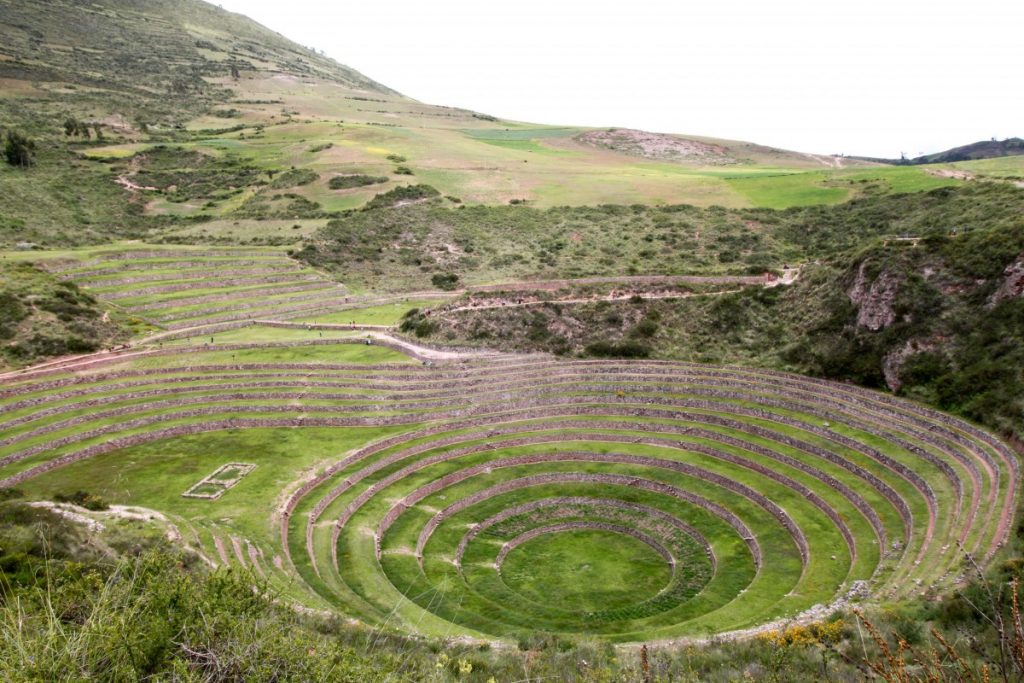 Symmetrical farming terraces of Moray