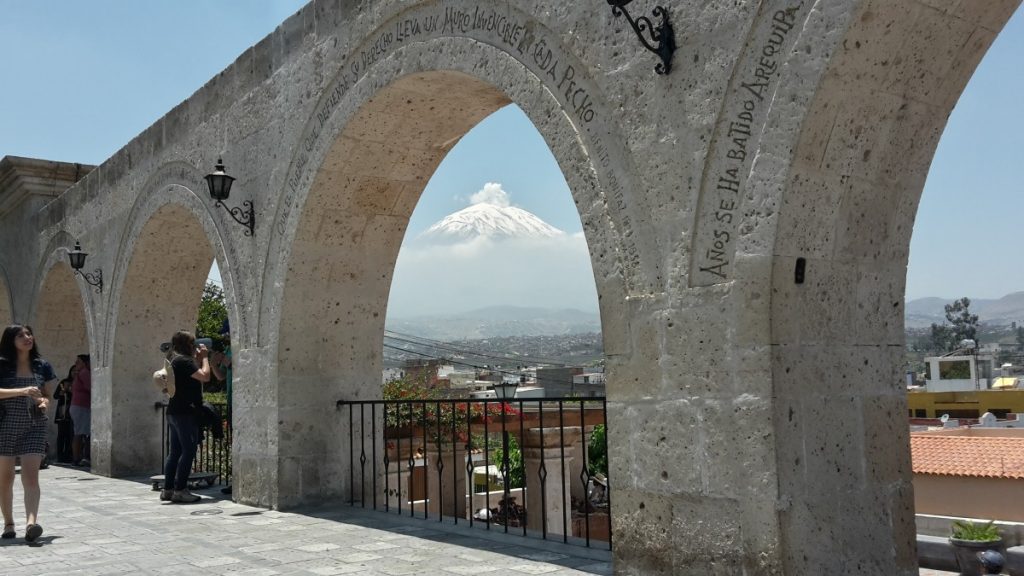 A short walk from the historic centre to this lookout. Great views of the city, with Misti looming on the horizon