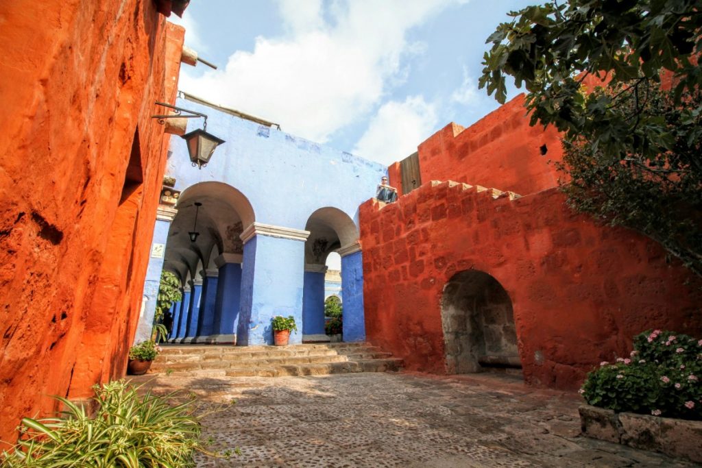 A courtyard in the convent