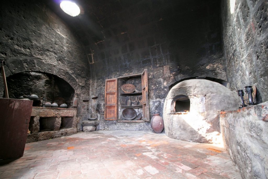 A kitchen in one of the homes