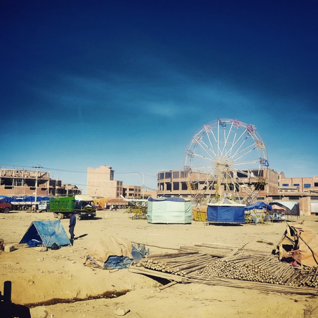 The view of El Alto from the bus