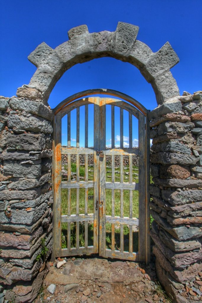 Gate to a little Temple on top of the hill