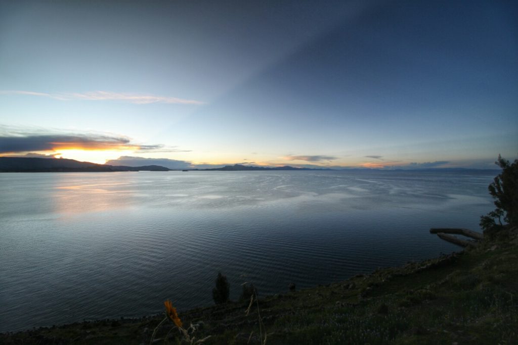 Looking out to the lake