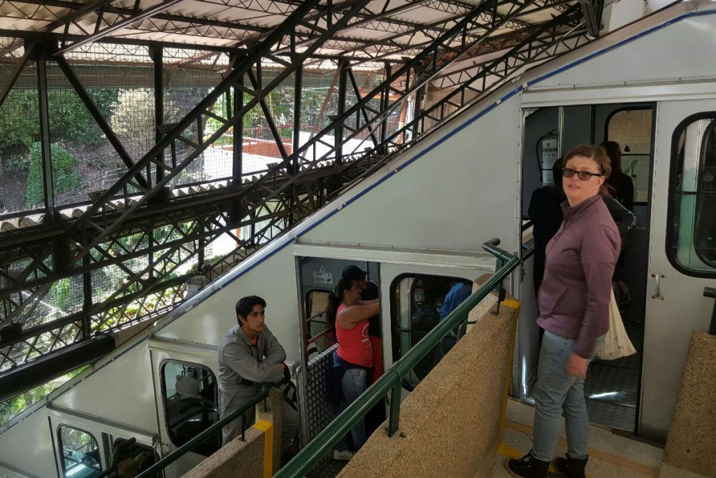 Triangle shaped train carriage