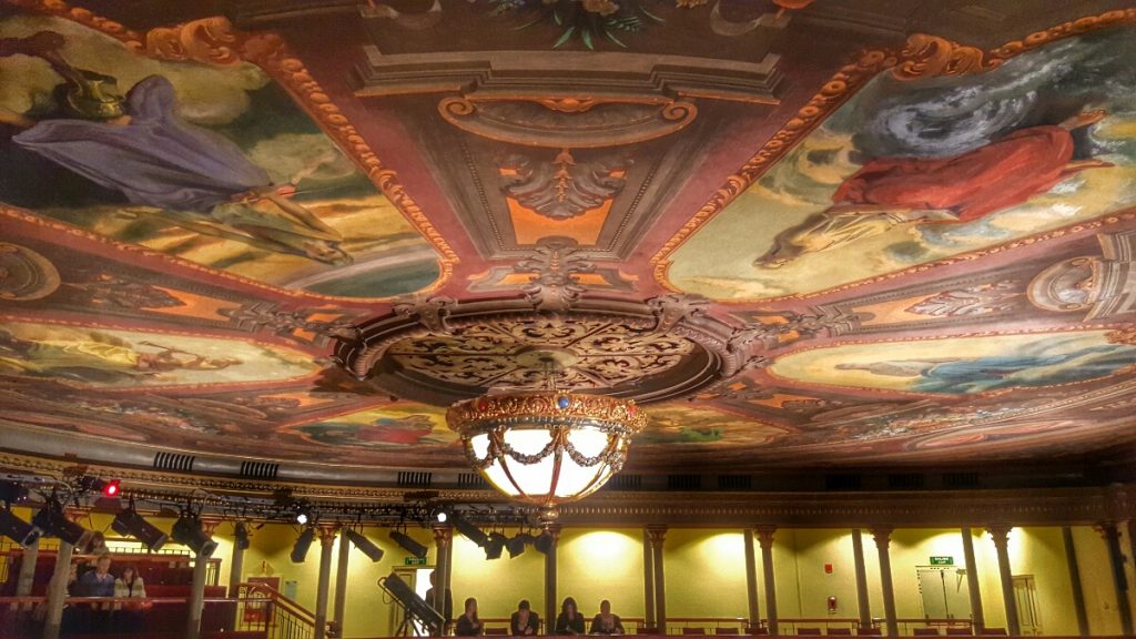 Even the ceiling is fancy