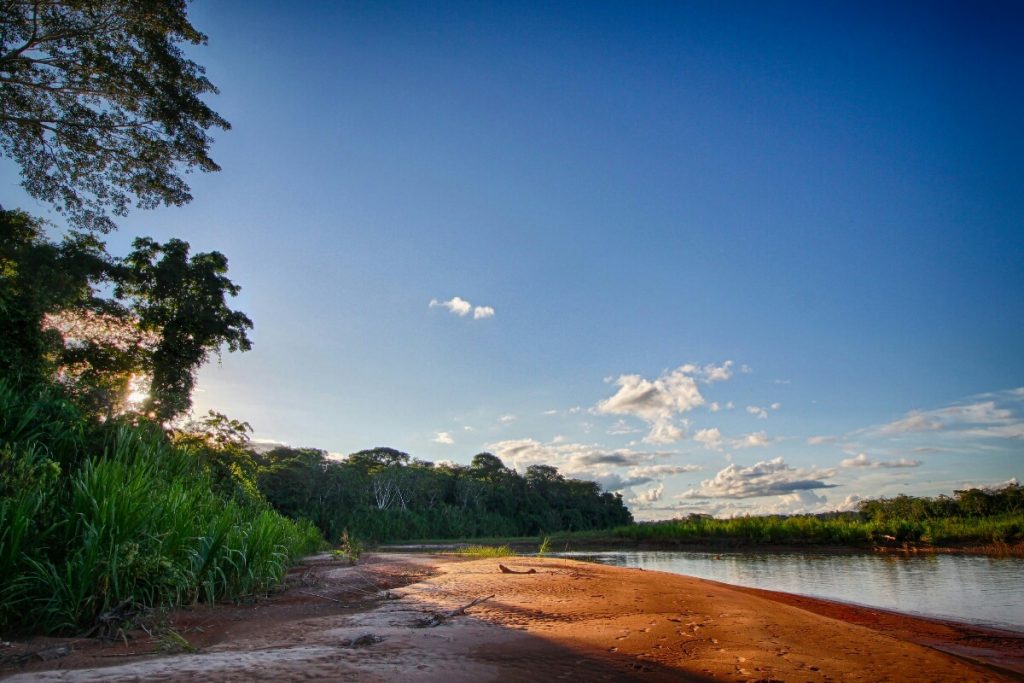 Sandy banks of the Tuichi