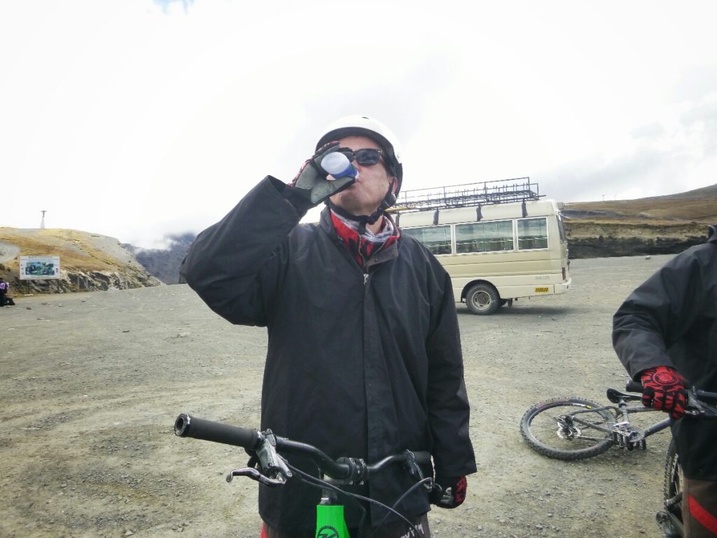 One for me, one for the bike, and one for Pachamama (98% alcohol)
